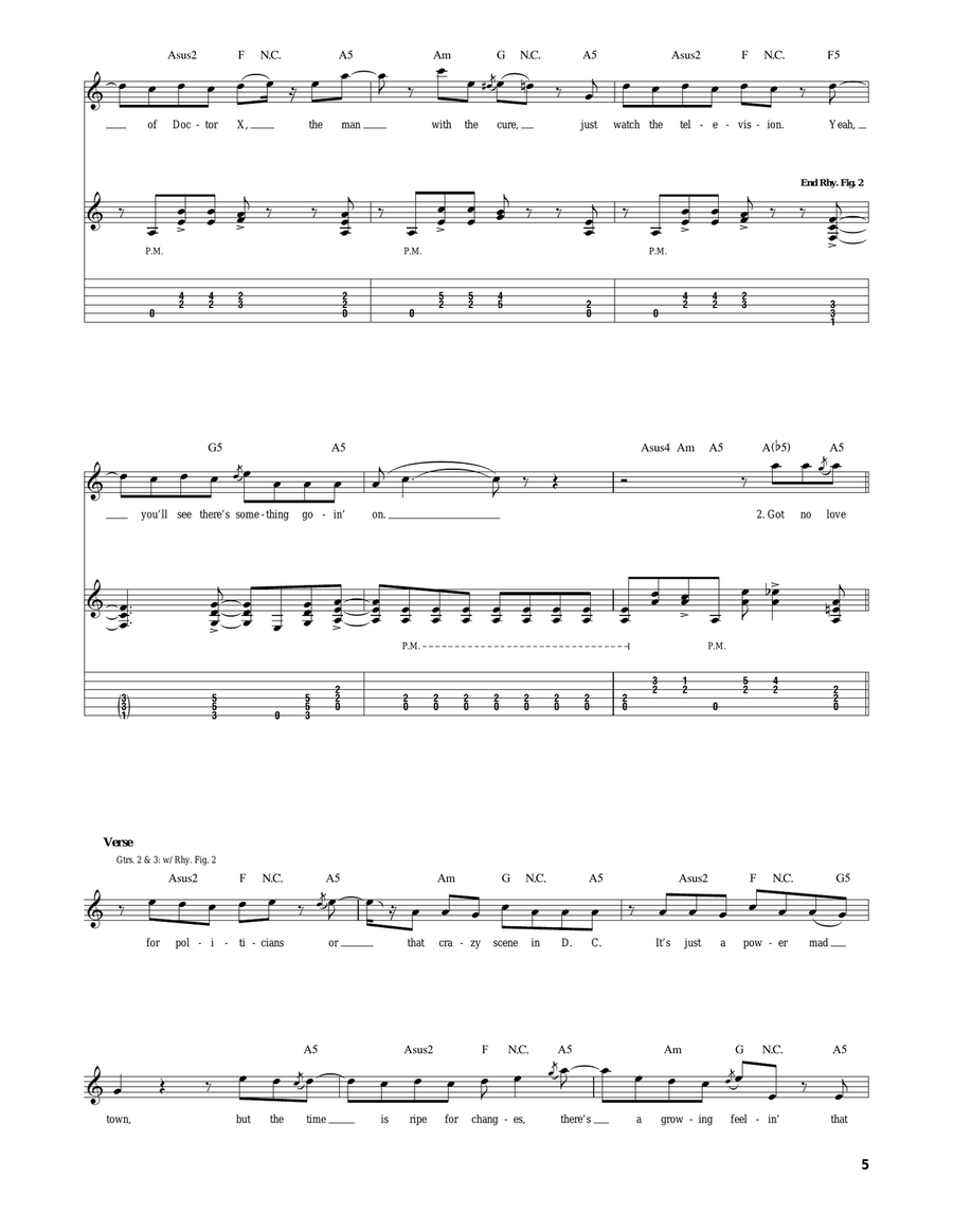 Revolution Calling Revolution Calling Electric Guitar scores gallery preview page 5