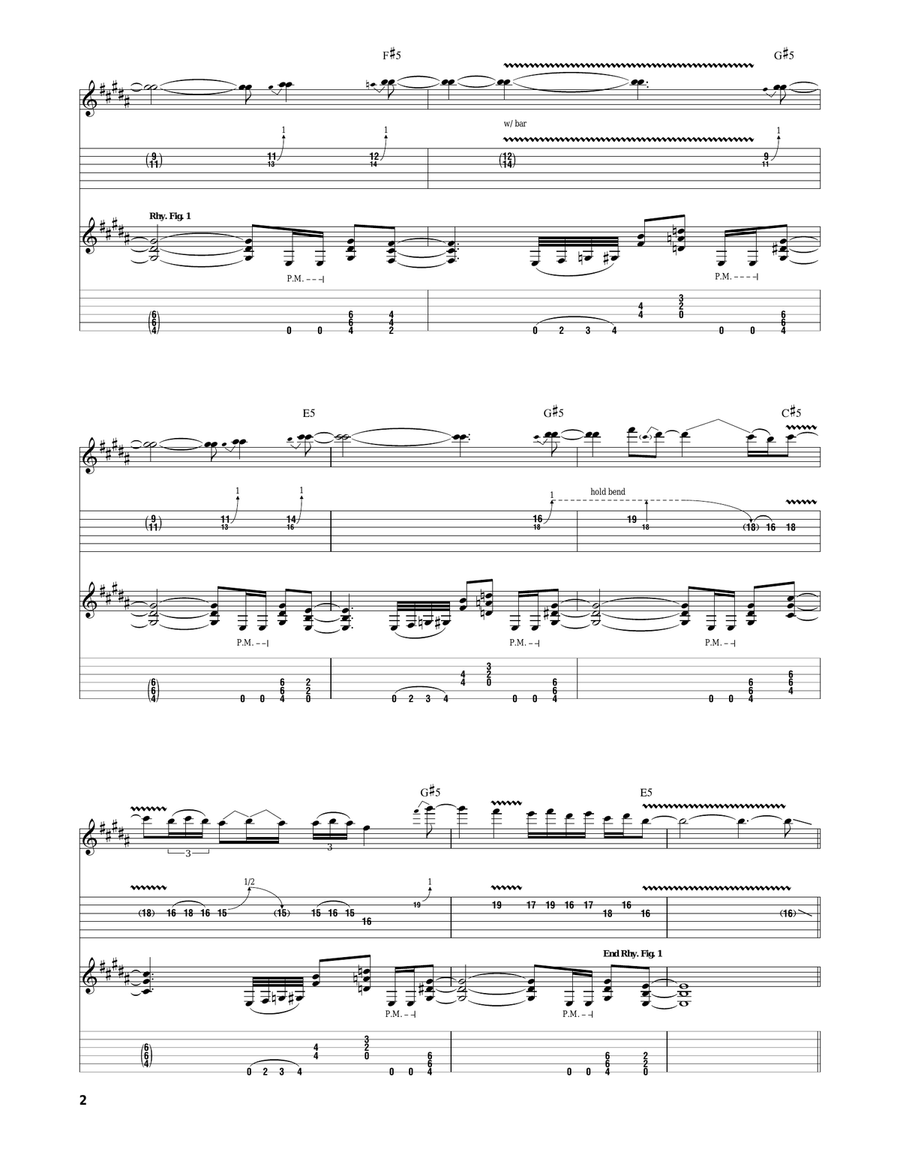 Jet City Woman Jet City Woman Electric Guitar scores gallery preview page 2