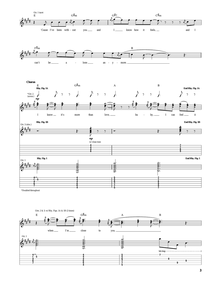 More Than Love More Than Love Acoustic Guitar scores gallery preview page 3