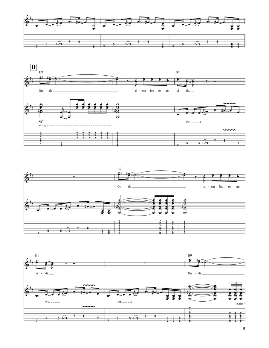 Onda Onda Acoustic Guitar scores gallery preview page 5