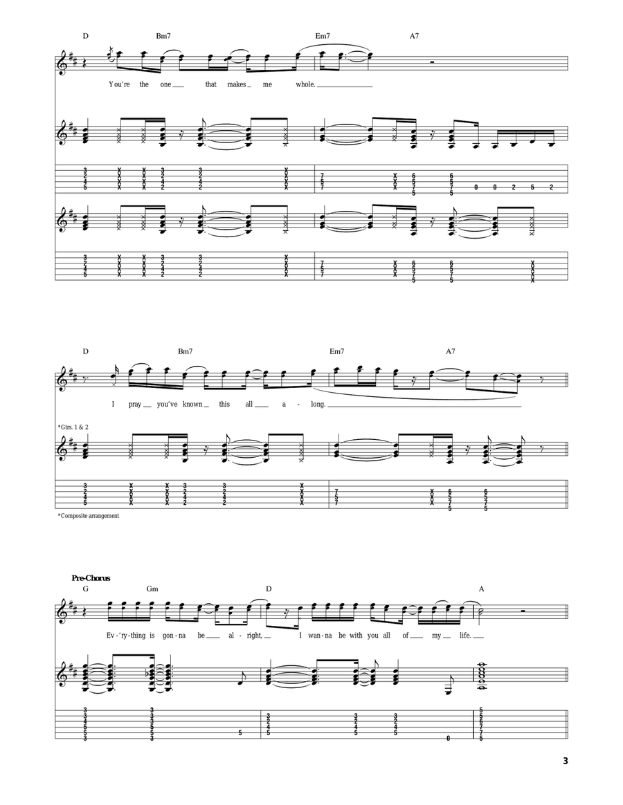 Nobody Else Nobody Else Acoustic Guitar scores gallery preview page 3