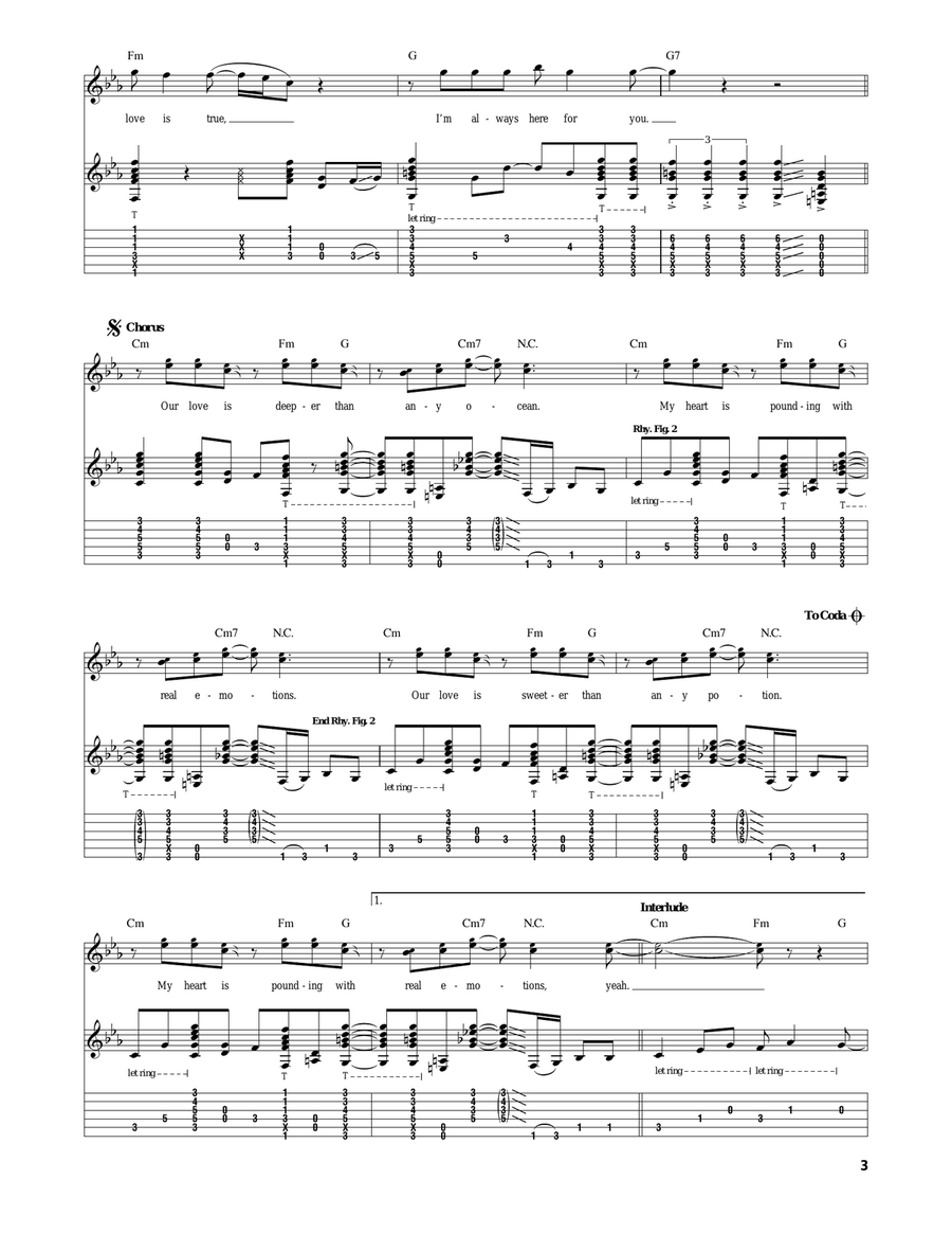 Real Emotions Real Emotions Acoustic Guitar scores gallery preview page 3
