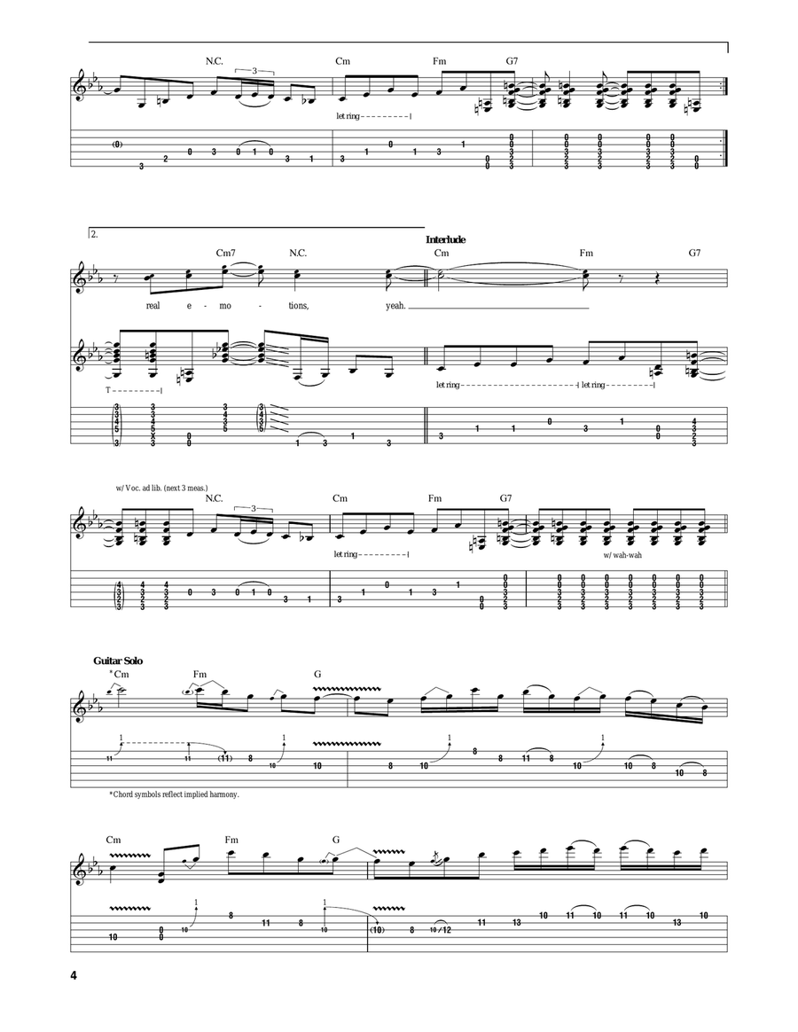 Real Emotions Real Emotions Acoustic Guitar scores gallery preview page 4