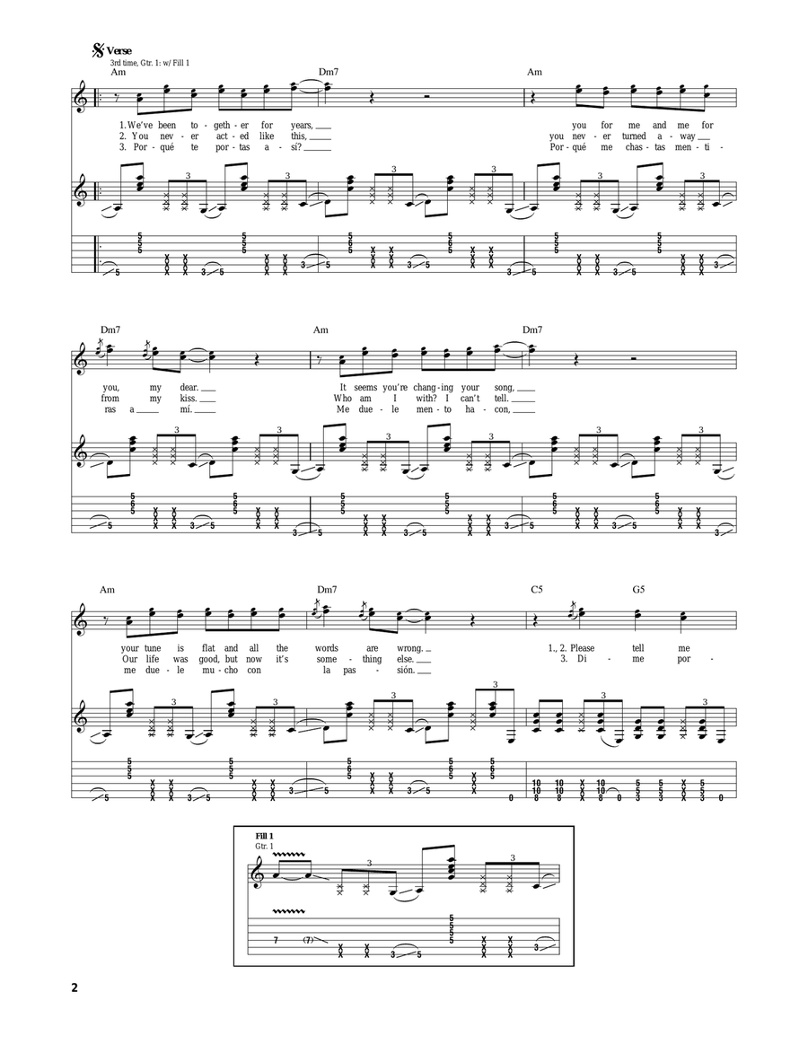 Tell Me Why Tell Me Why Acoustic Guitar scores gallery preview page 2