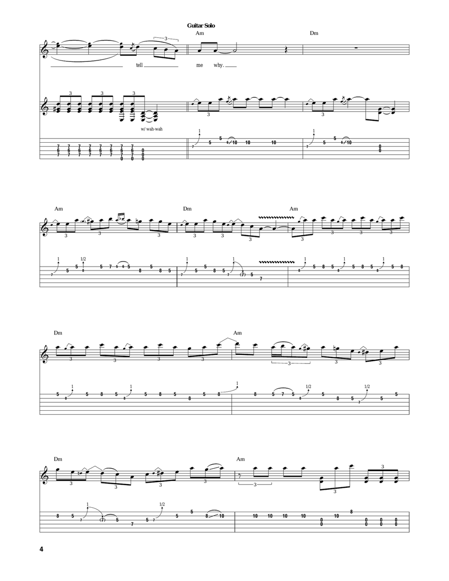Tell Me Why Tell Me Why Acoustic Guitar scores gallery preview page 4