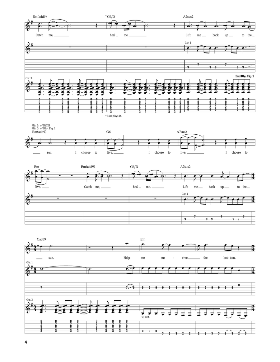 Gravity Gravity Electric Guitar scores gallery preview page 4