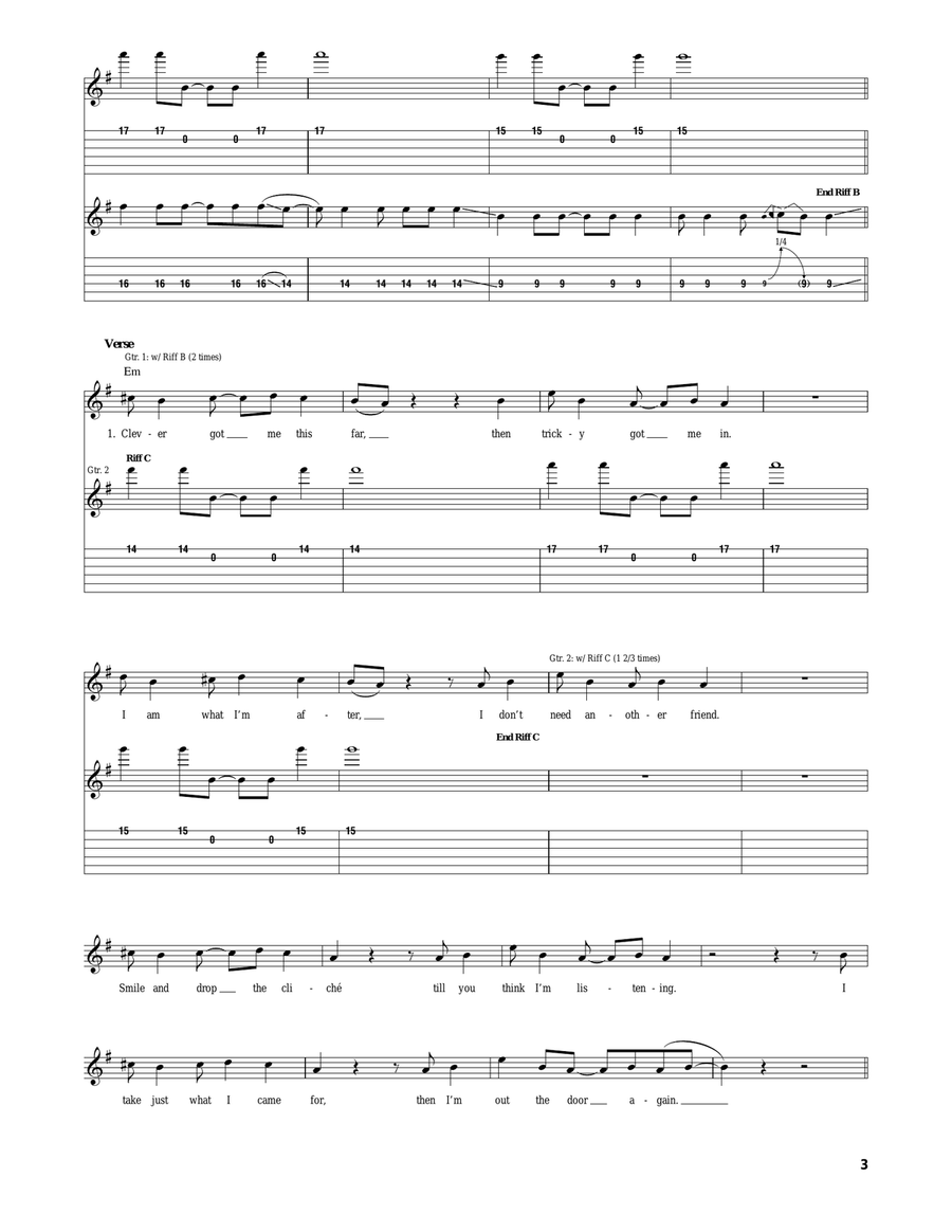 The Package The Package Electric Guitar scores gallery preview page 3