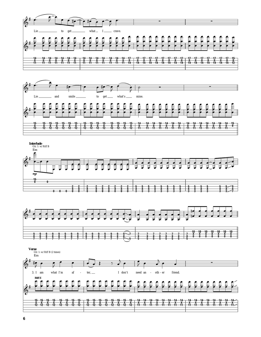 The Package The Package Electric Guitar scores gallery preview page 6