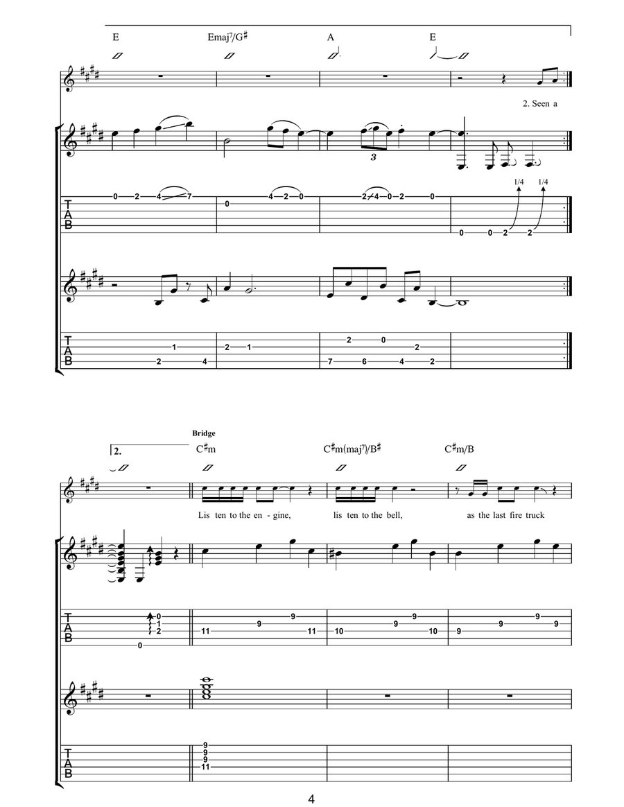 Shooting Star Shooting Star Acoustic Guitar scores gallery preview page 4