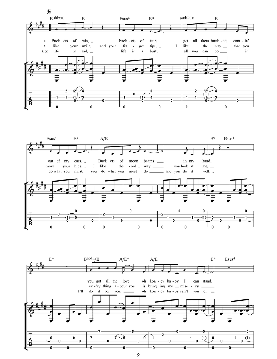 Buckets Of Rain Buckets Of Rain Acoustic Guitar scores gallery preview page 2