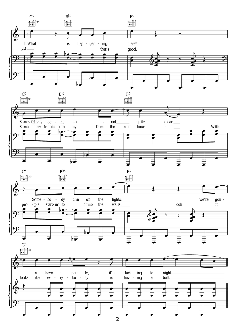 Dancing On The Ceiling Dancing On The Ceiling Piano, Vocal, Guitar scores gallery preview page 2