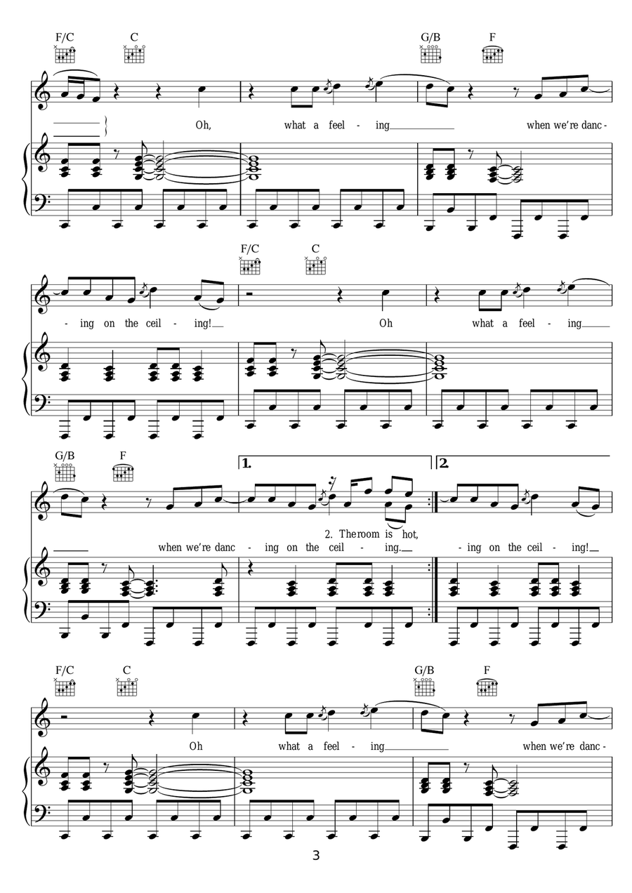 Dancing On The Ceiling Dancing On The Ceiling Piano, Vocal, Guitar scores gallery preview page 3