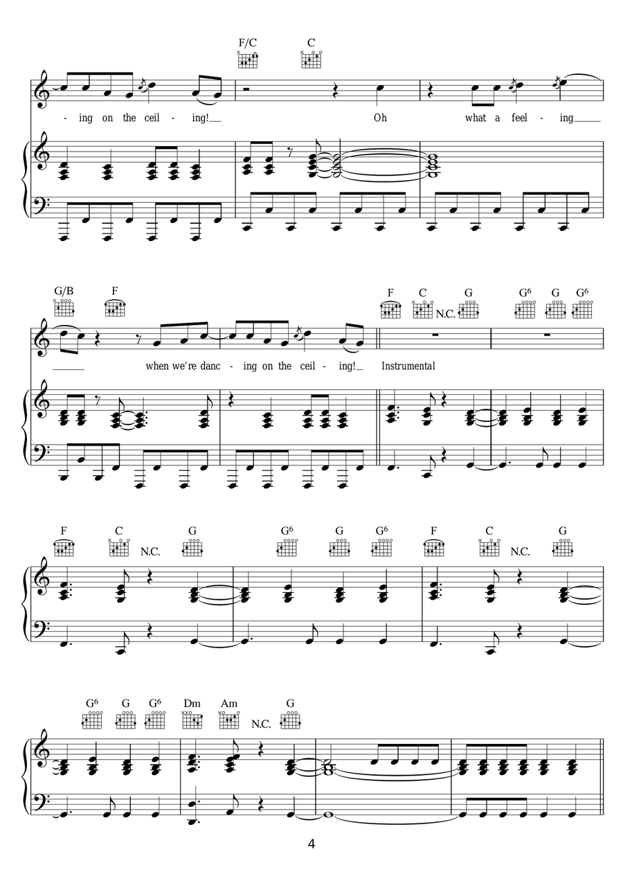 Dancing On The Ceiling Dancing On The Ceiling Piano, Vocal, Guitar scores gallery preview page 4