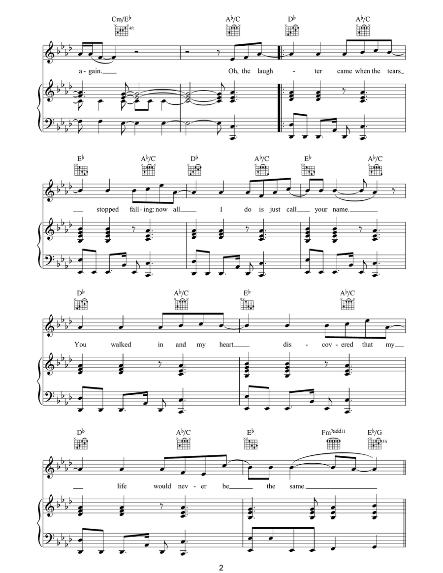 My Destiny My Destiny Piano, Vocal, Guitar scores gallery preview page 2