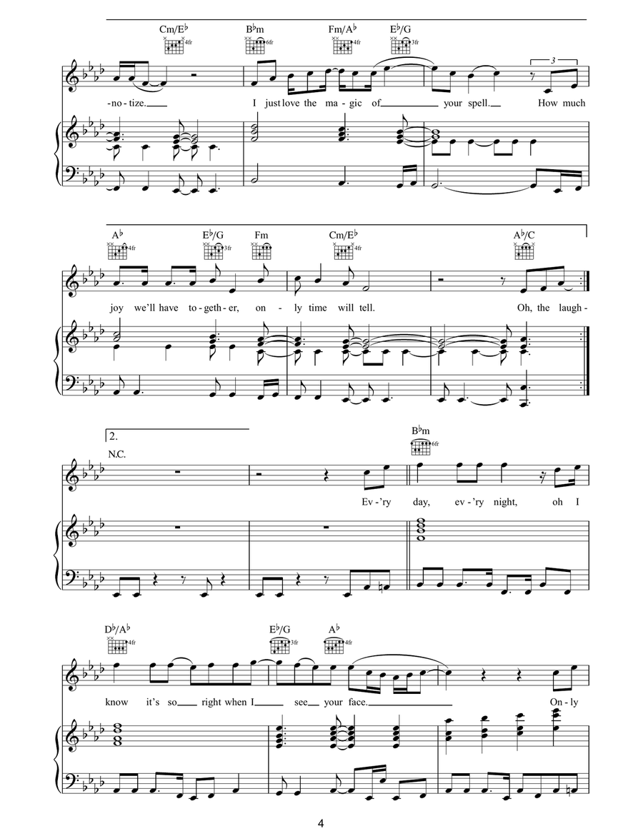 My Destiny My Destiny Piano, Vocal, Guitar scores gallery preview page 4