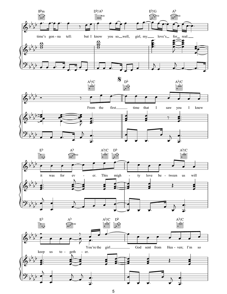 My Destiny My Destiny Piano, Vocal, Guitar scores gallery preview page 5