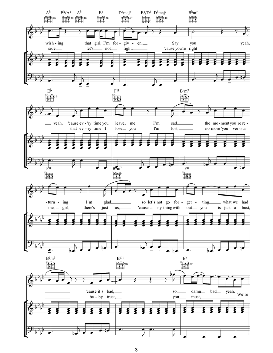 Lovin' Each Day Lovin' Each Day Piano, Vocal, Guitar scores gallery preview page 3