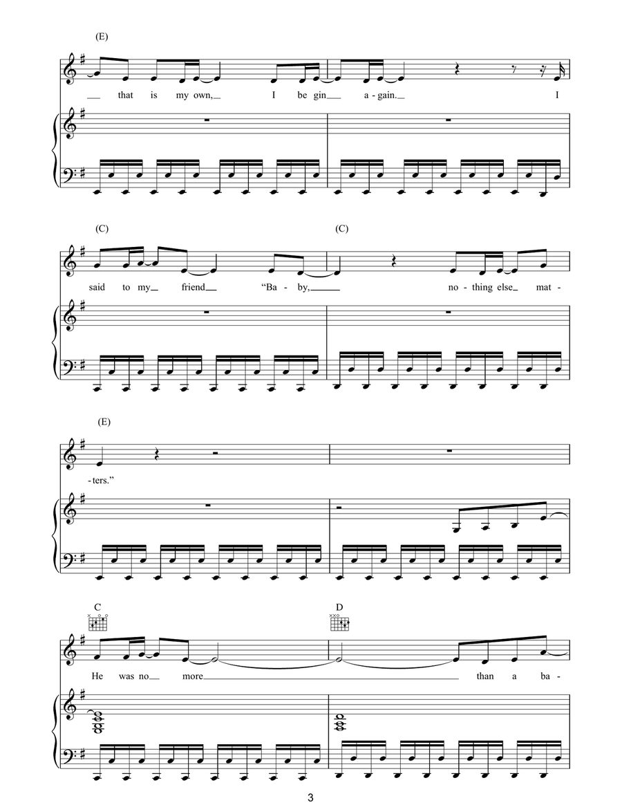 Edge Of Seventeen Edge Of Seventeen Piano, Vocal, Guitar scores gallery preview page 3
