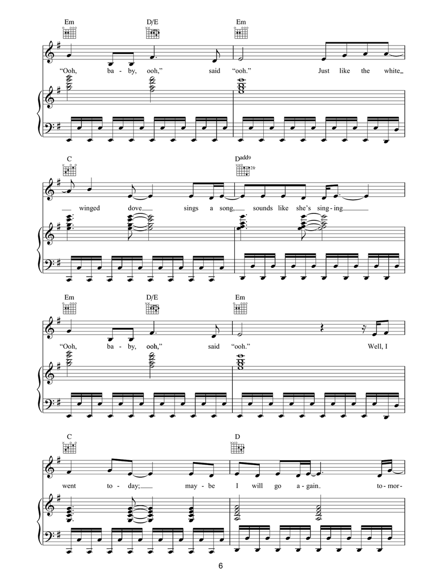 Edge Of Seventeen Edge Of Seventeen Piano, Vocal, Guitar scores gallery preview page 6