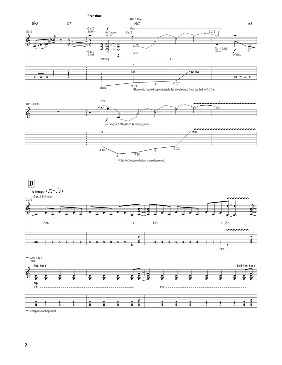 Pulling Strings Pulling Strings Electric Guitar scores gallery preview page 2