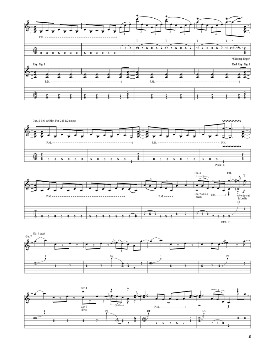 Pulling Strings Pulling Strings Electric Guitar scores gallery preview page 3