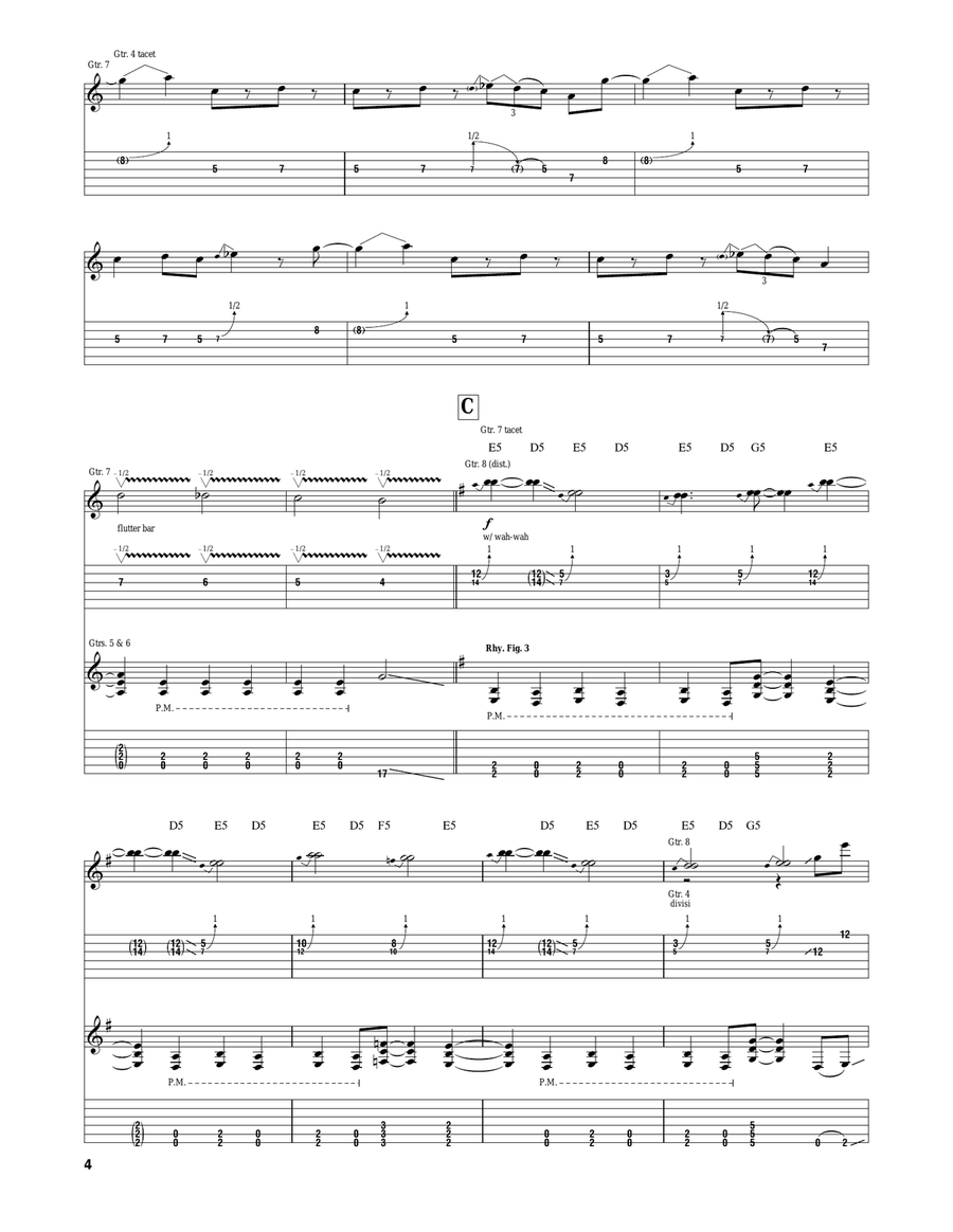 Pulling Strings Pulling Strings Electric Guitar scores gallery preview page 4