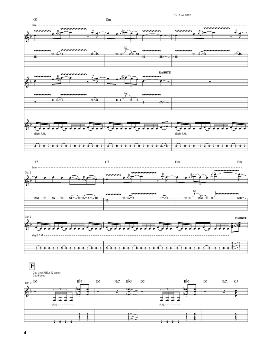 Flatlines, Thin Lines Flatlines, Thin Lines Electric Guitar scores gallery preview page 4
