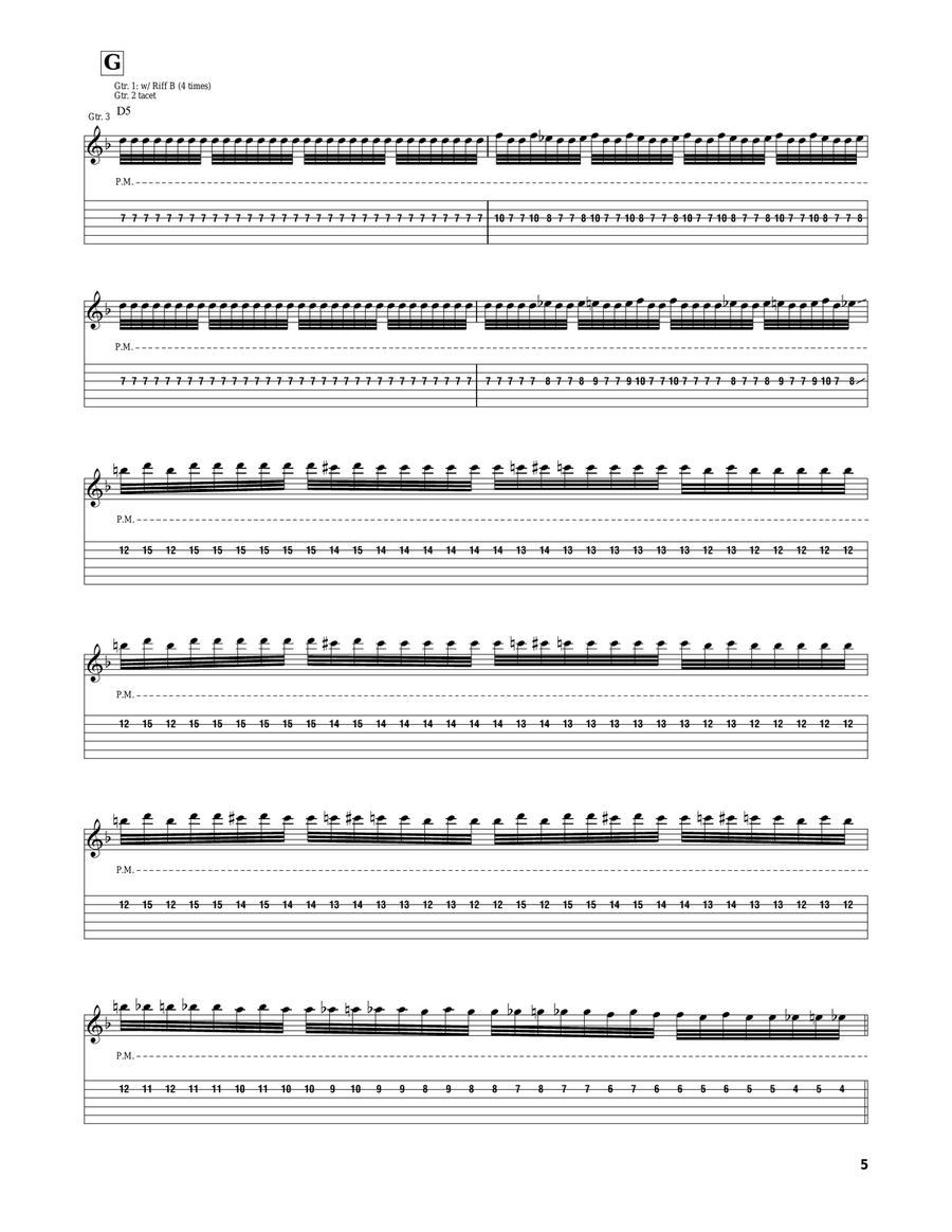 Flatlines, Thin Lines Flatlines, Thin Lines Electric Guitar scores gallery preview page 5