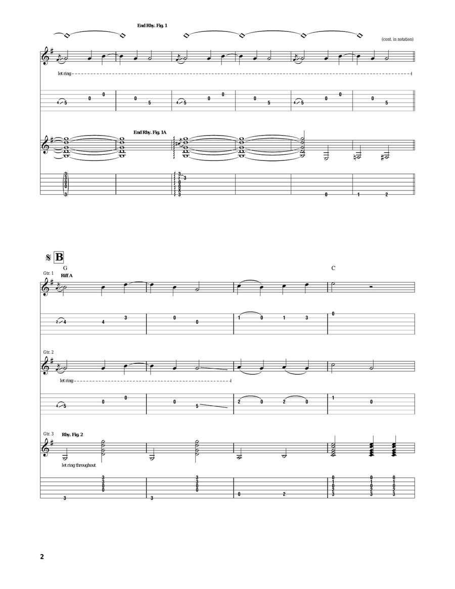 Salt Creek Salt Creek Electric Guitar scores gallery preview page 2