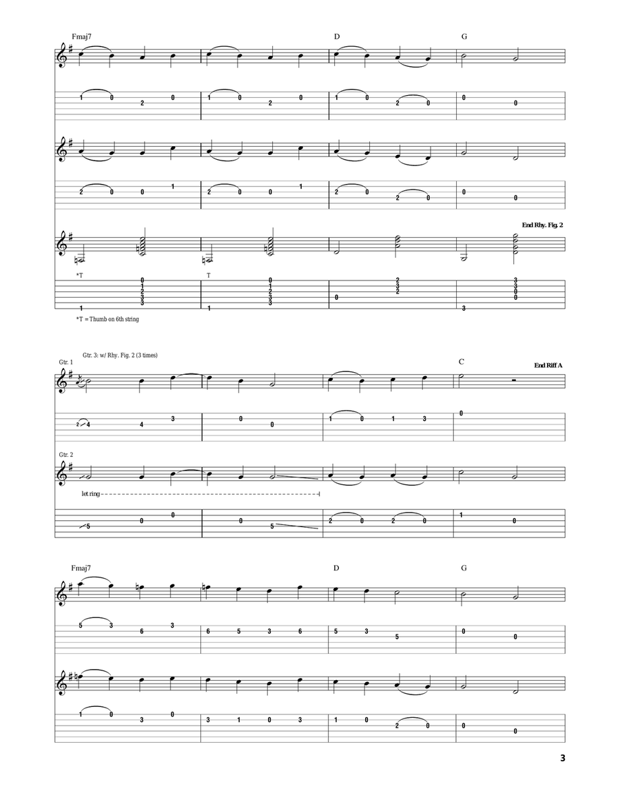 Salt Creek Salt Creek Electric Guitar scores gallery preview page 3