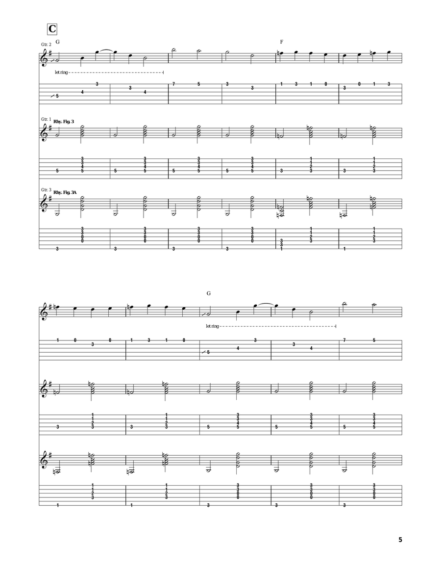 Salt Creek Salt Creek Electric Guitar scores gallery preview page 5