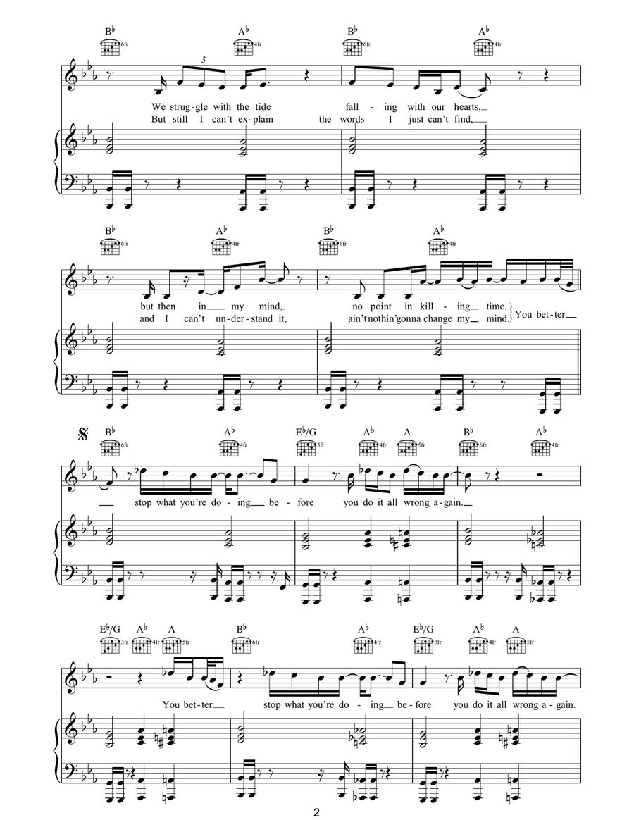 Killing Time Killing Time Piano, Vocal, Guitar scores gallery preview page 2