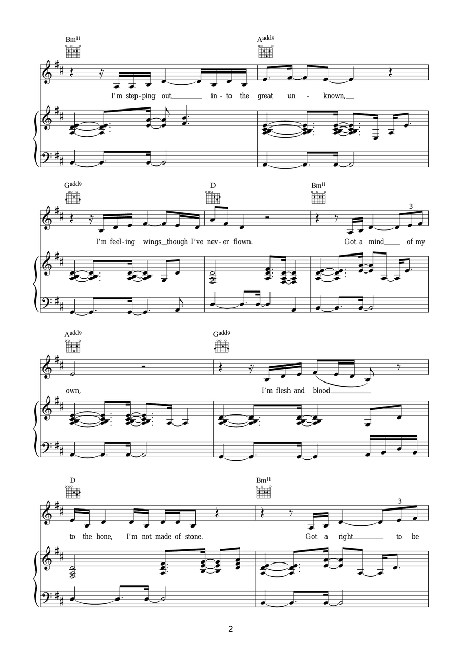Right To Be Wrong Right To Be Wrong Piano, Vocal, Guitar scores gallery preview page 2