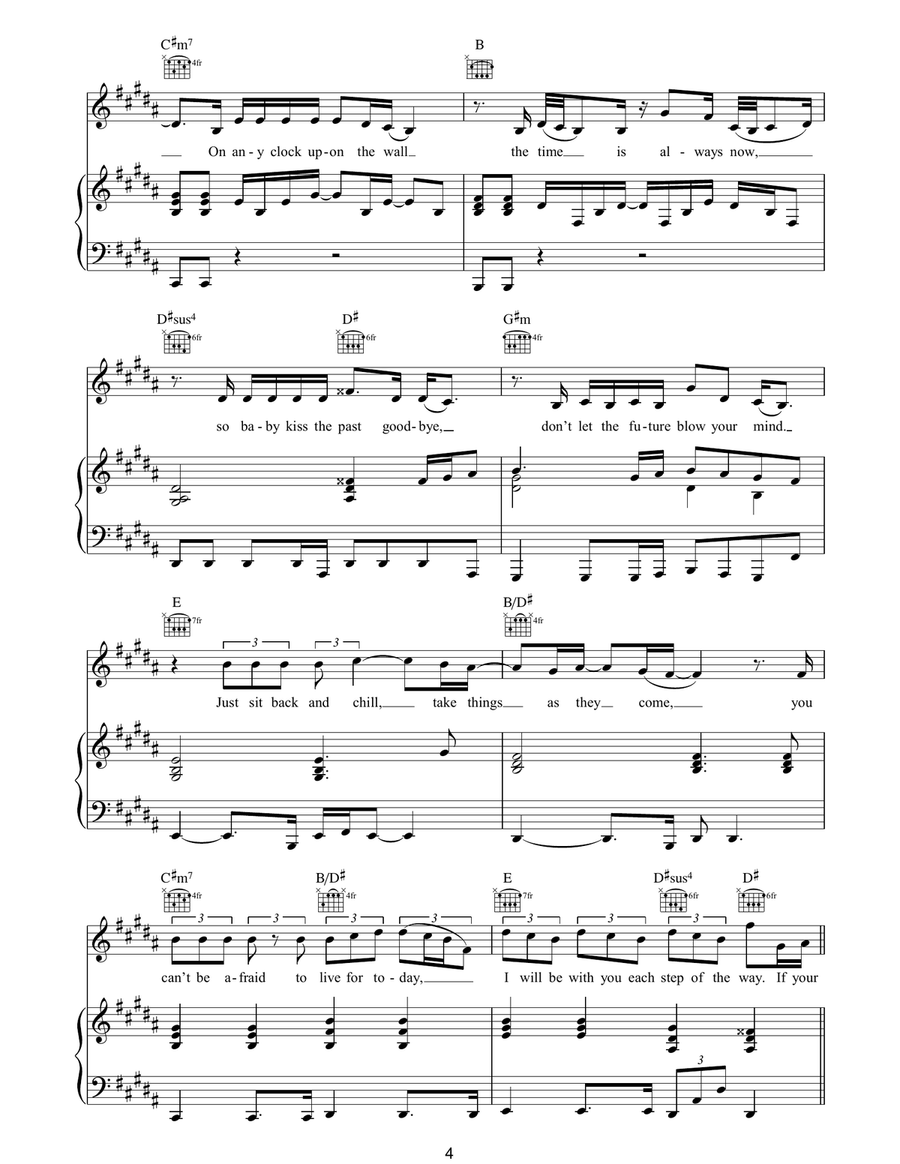 Security Security Piano, Vocal, Guitar scores gallery preview page 4