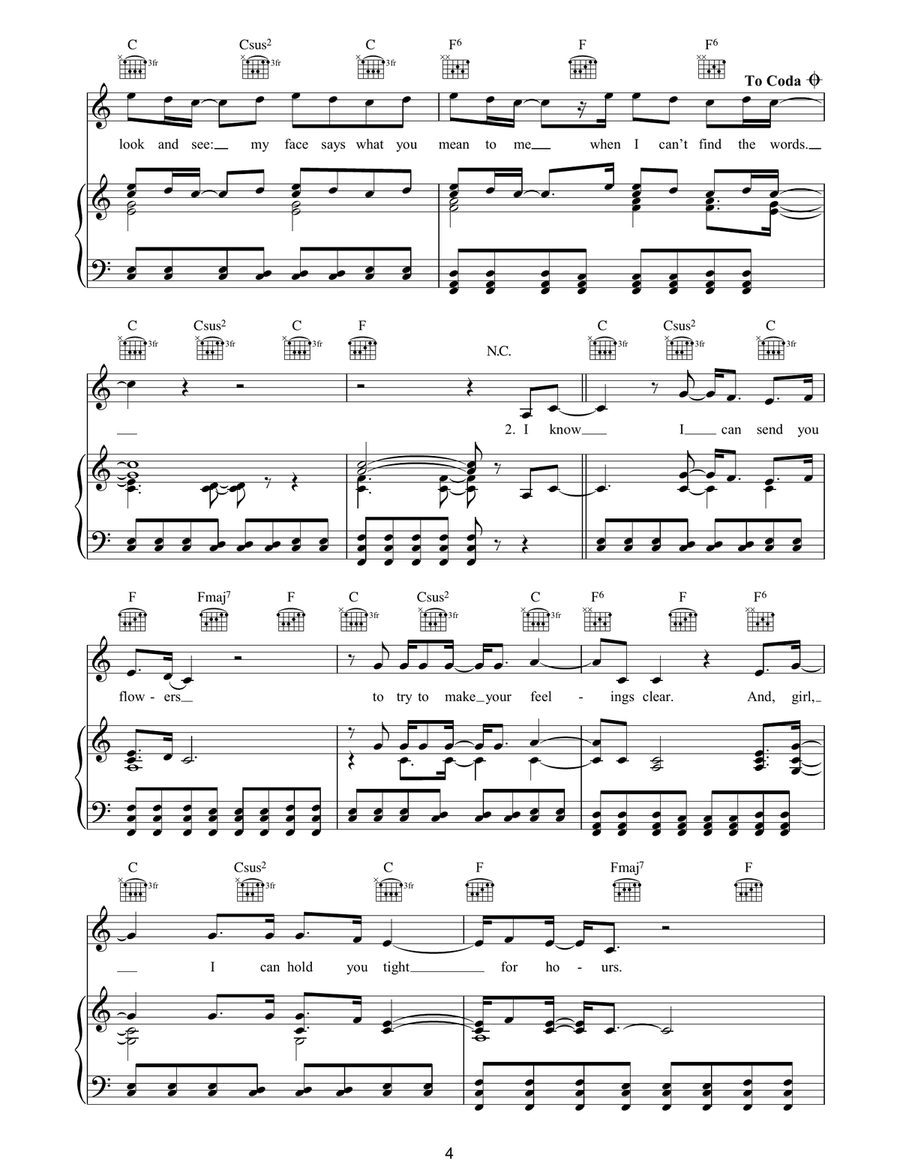 Lost For Words Lost For Words Piano, Vocal, Guitar scores gallery preview page 4