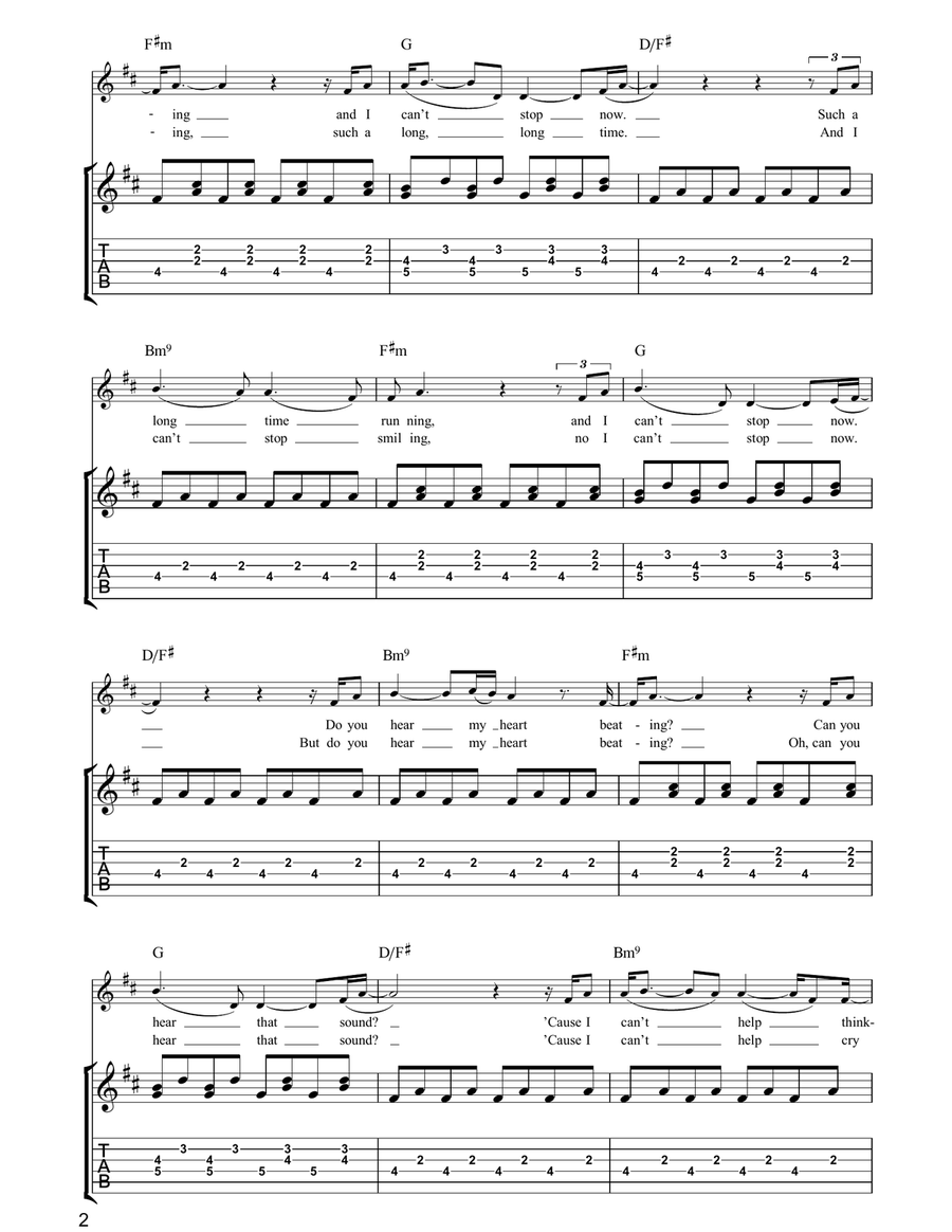 Gravity Gravity Acoustic Guitar scores gallery preview page 2