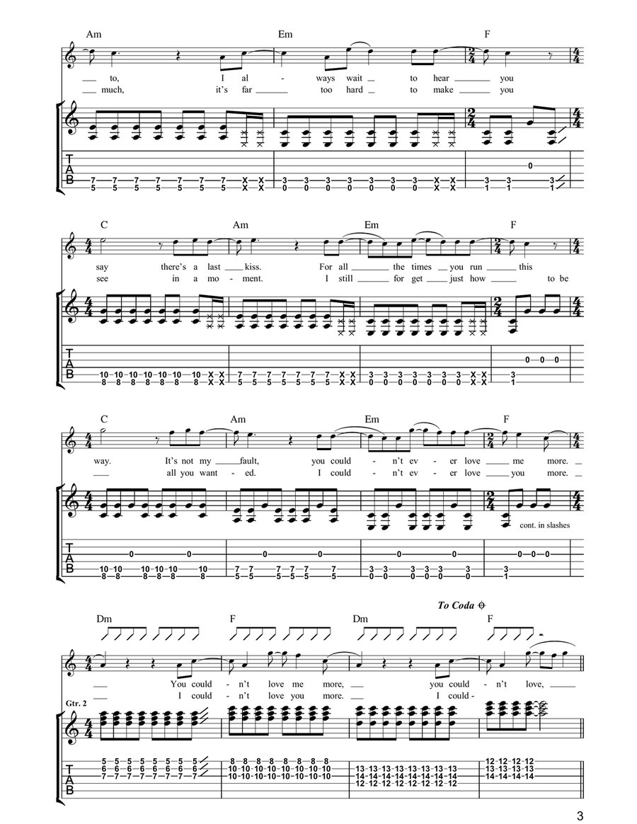The End Of The World The End Of The World Acoustic Guitar scores gallery preview page 3
