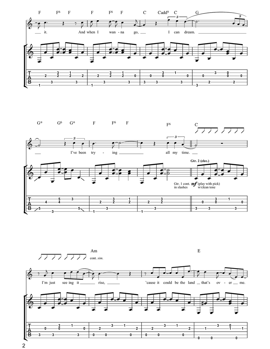 Winning Days Winning Days Acoustic Guitar scores gallery preview page 2