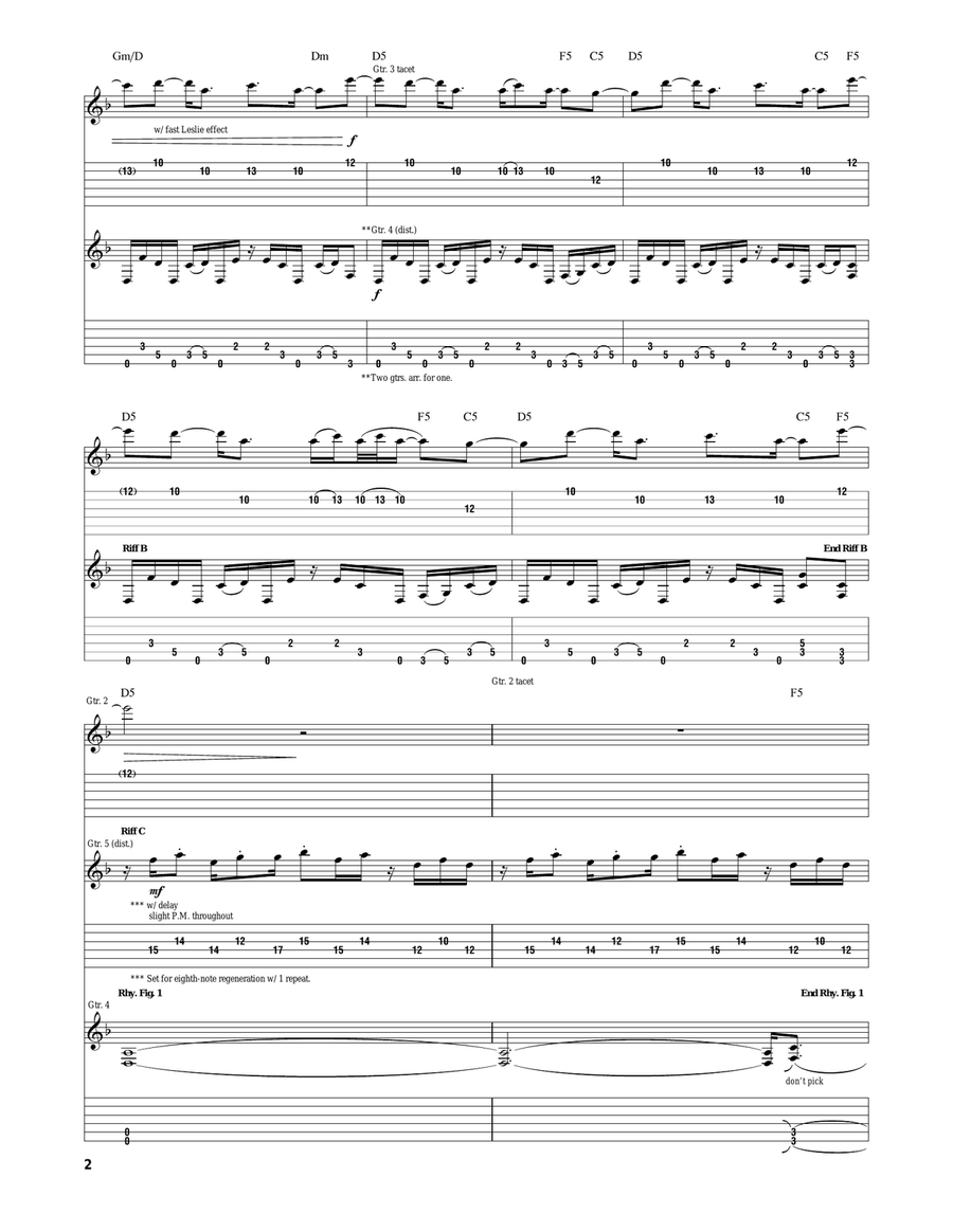 So Cold So Cold Acoustic Guitar scores gallery preview page 2
