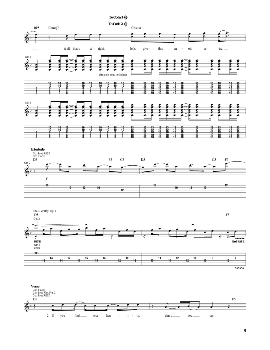So Cold So Cold Acoustic Guitar scores gallery preview page 5