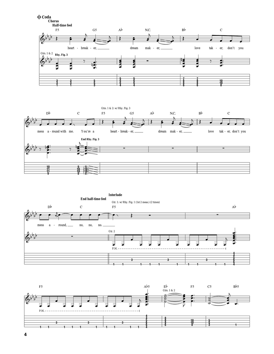 Heartbreaker Heartbreaker Acoustic Guitar scores gallery preview page 4