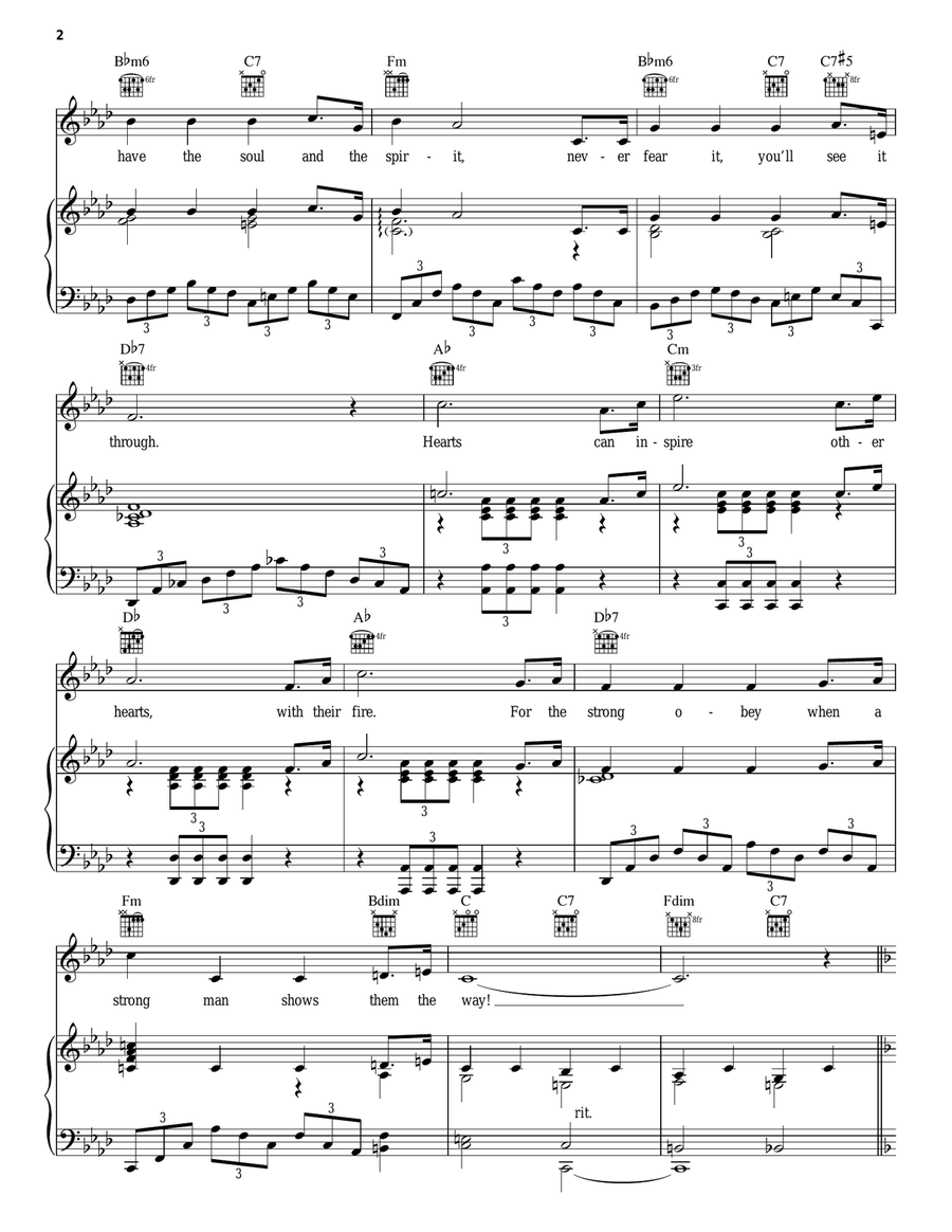 Stouthearted Men Stouthearted Men Piano, Vocal, Guitar scores gallery preview page 2