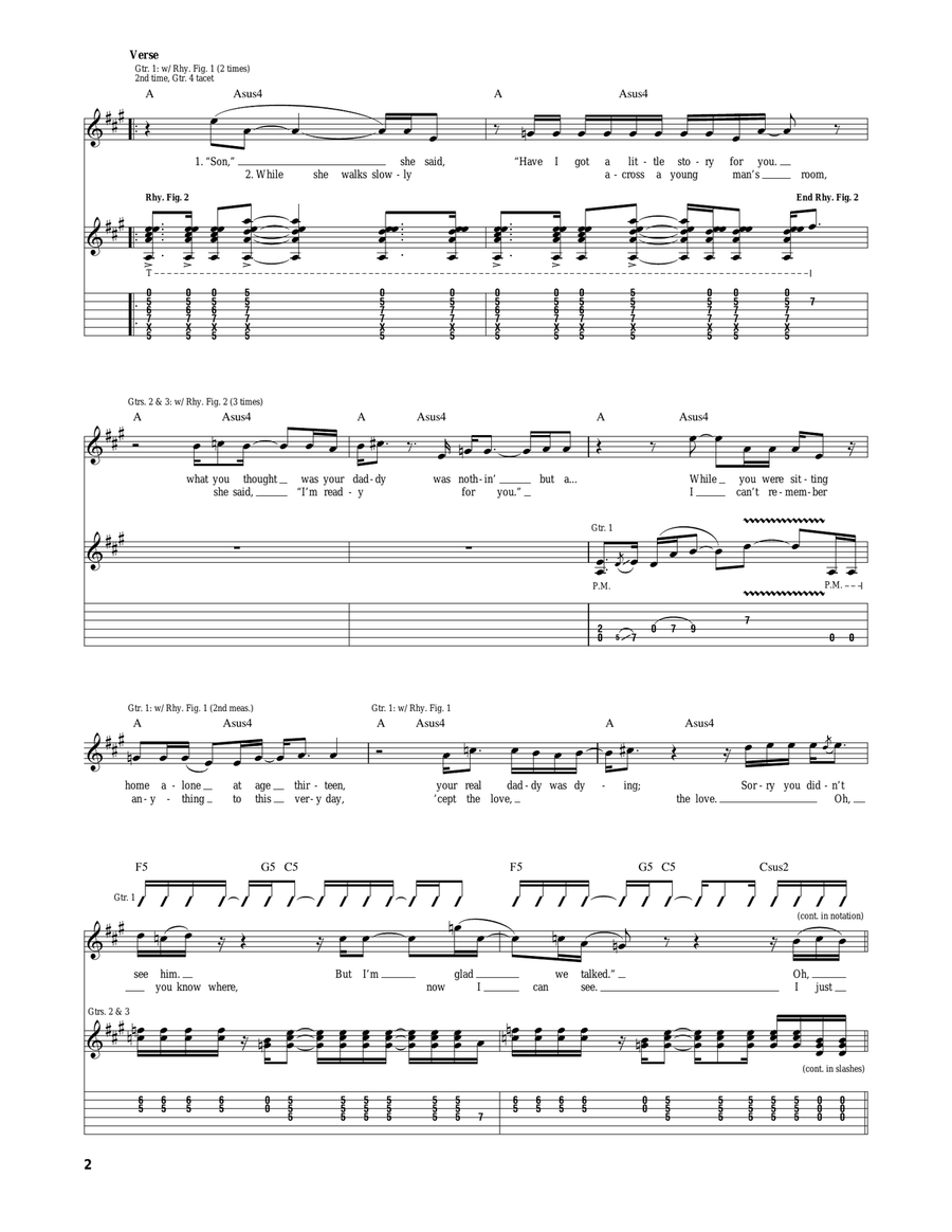 Alive Alive Acoustic Guitar scores gallery preview page 2