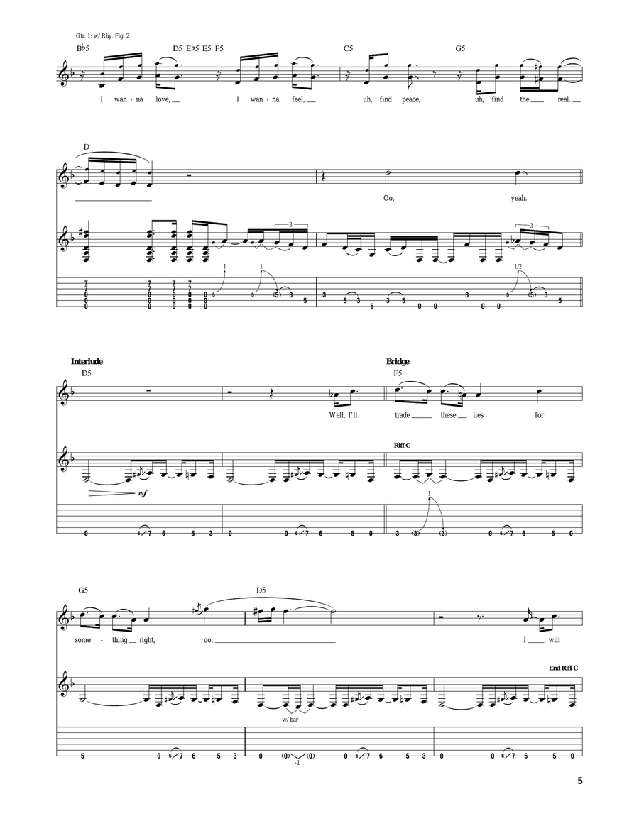 Find The Real Find The Real Acoustic Guitar scores gallery preview page 5
