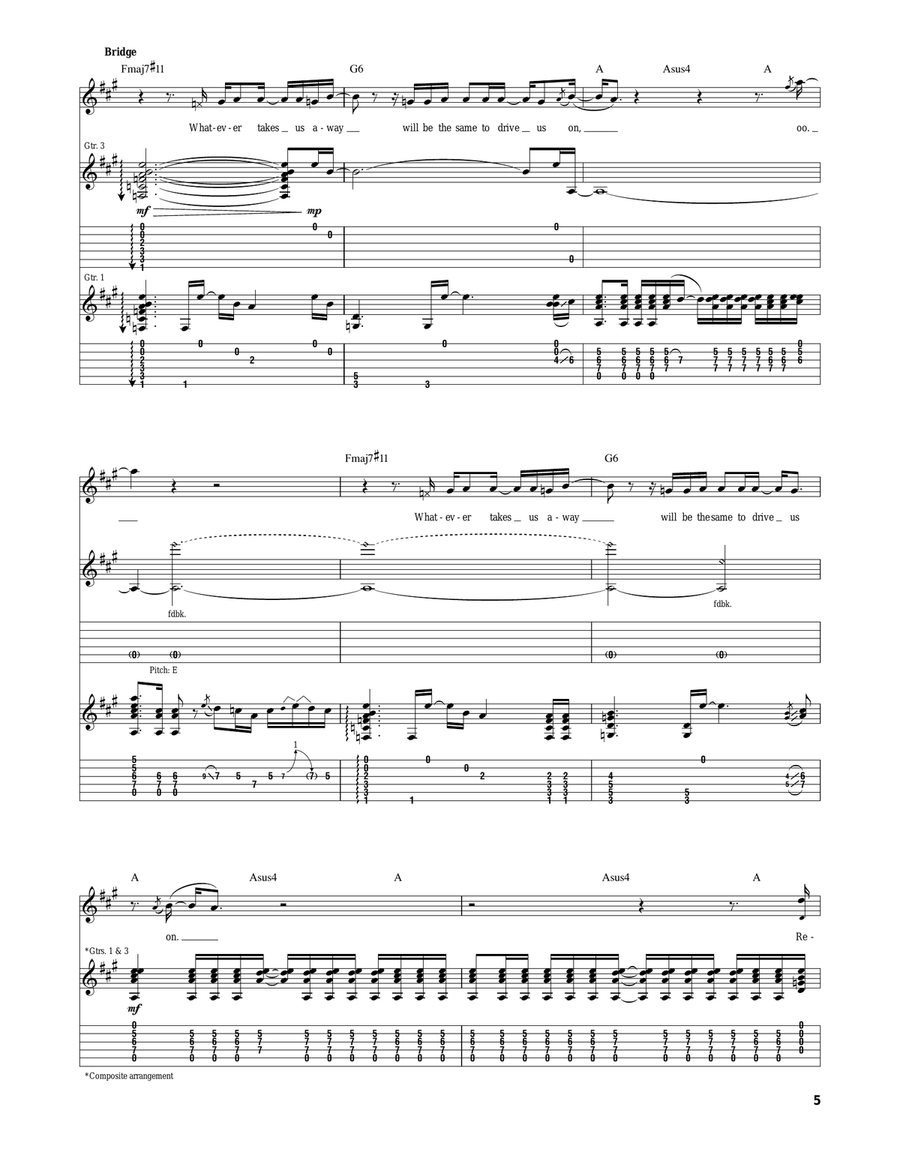 Burn It Down Burn It Down Acoustic Guitar scores gallery preview page 5