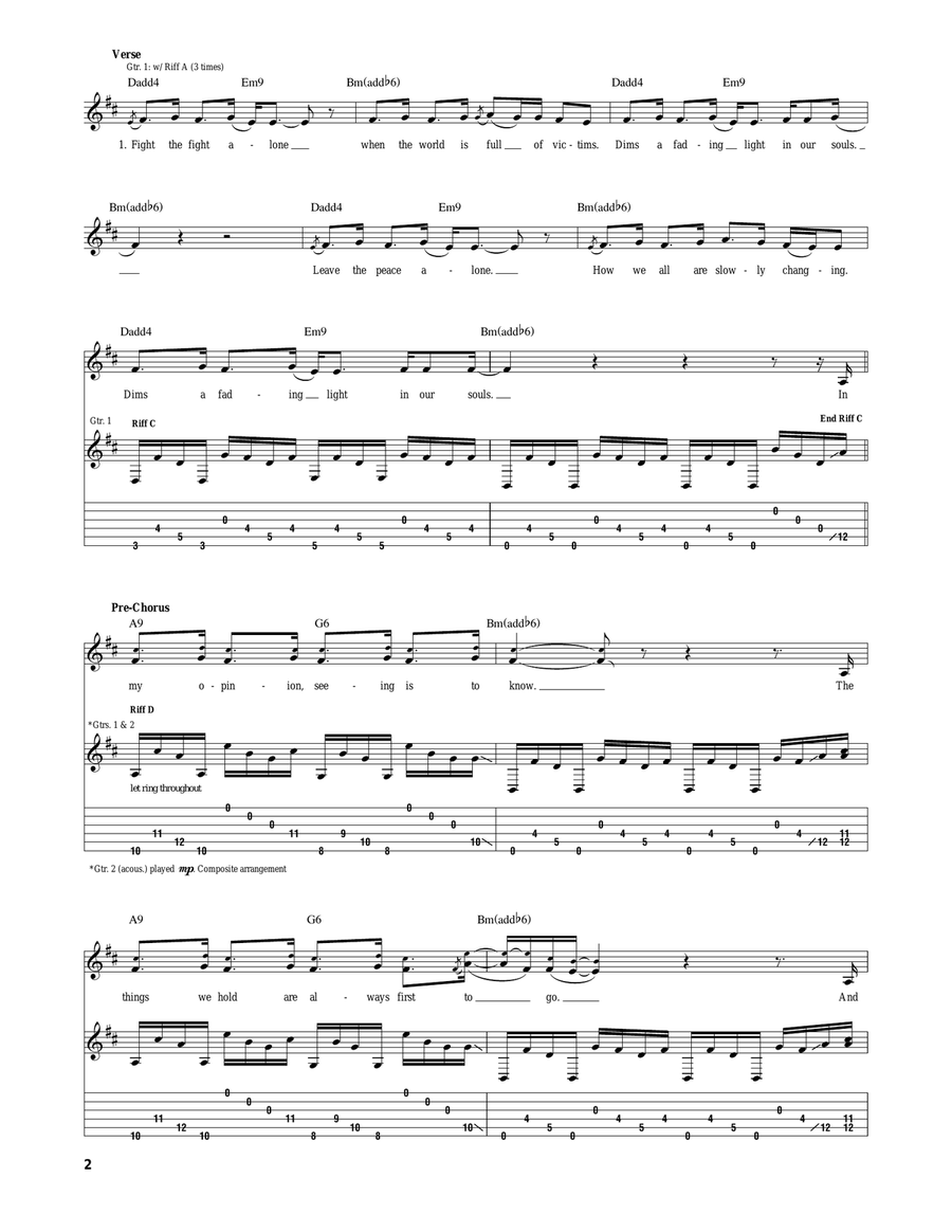 Broken Wings Broken Wings Acoustic Guitar scores gallery preview page 2
