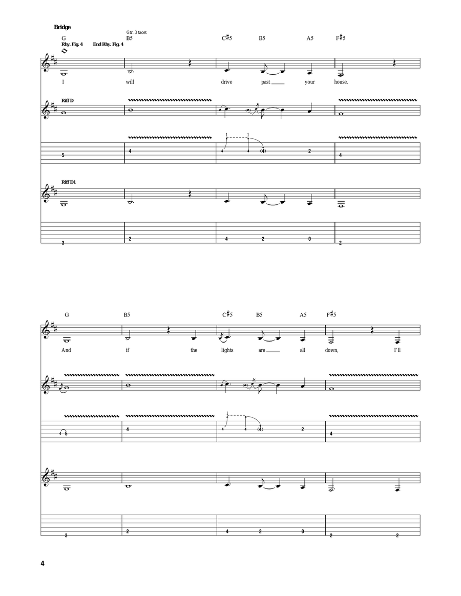 One Way Or Another One Way Or Another Acoustic Guitar scores gallery preview page 4