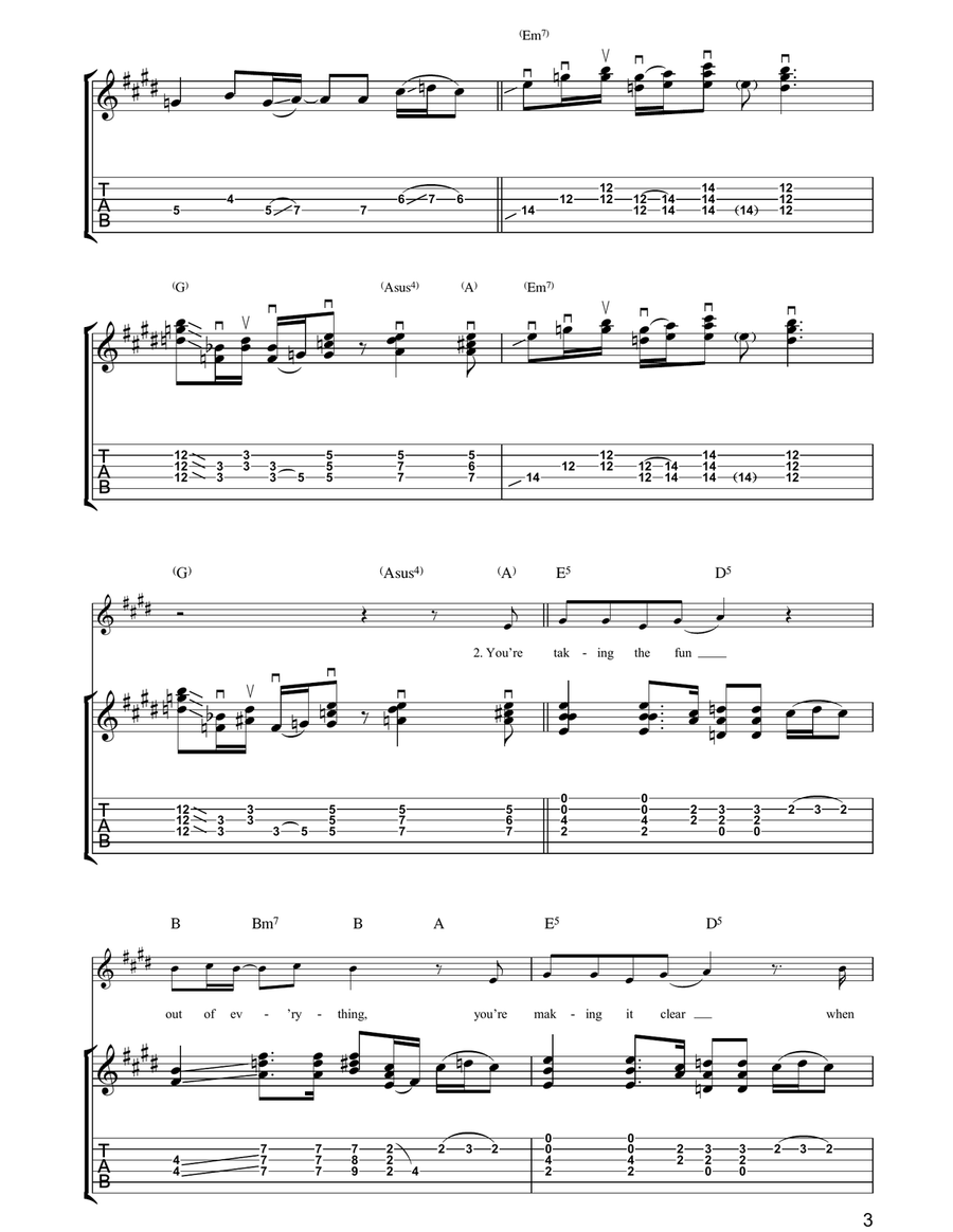 There's No Other Way There's No Other Way Acoustic Guitar scores gallery preview page 3