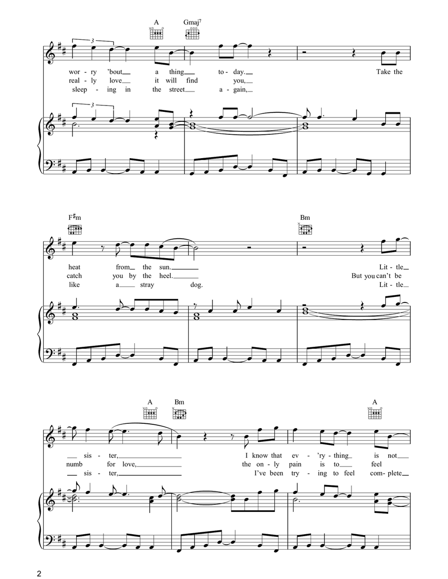 A Man And A Woman A Man And A Woman Piano, Vocal, Guitar scores gallery preview page 2