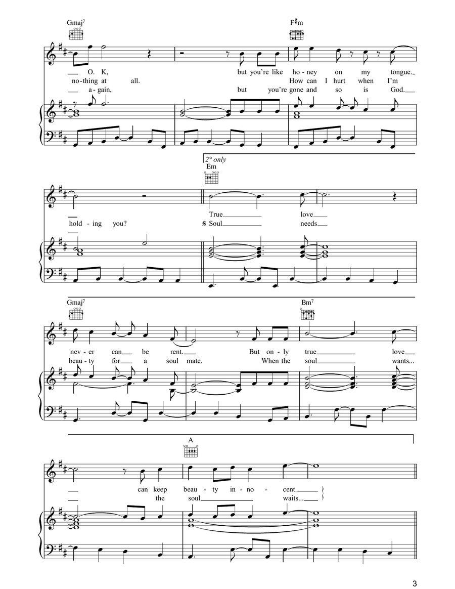 A Man And A Woman A Man And A Woman Piano, Vocal, Guitar scores gallery preview page 3